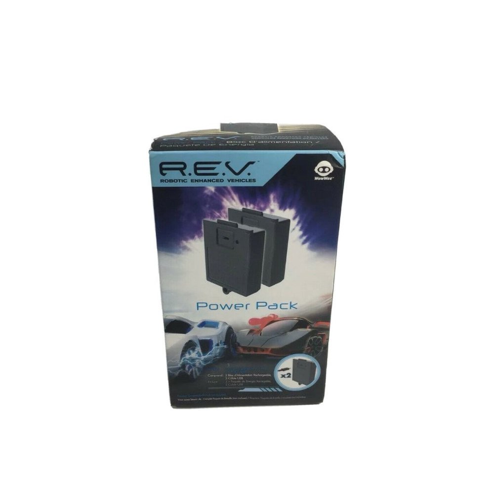 REV Robotic Enhanced Vehicles Power Pack 2 Recharge Power Packs 2 USB Cables New